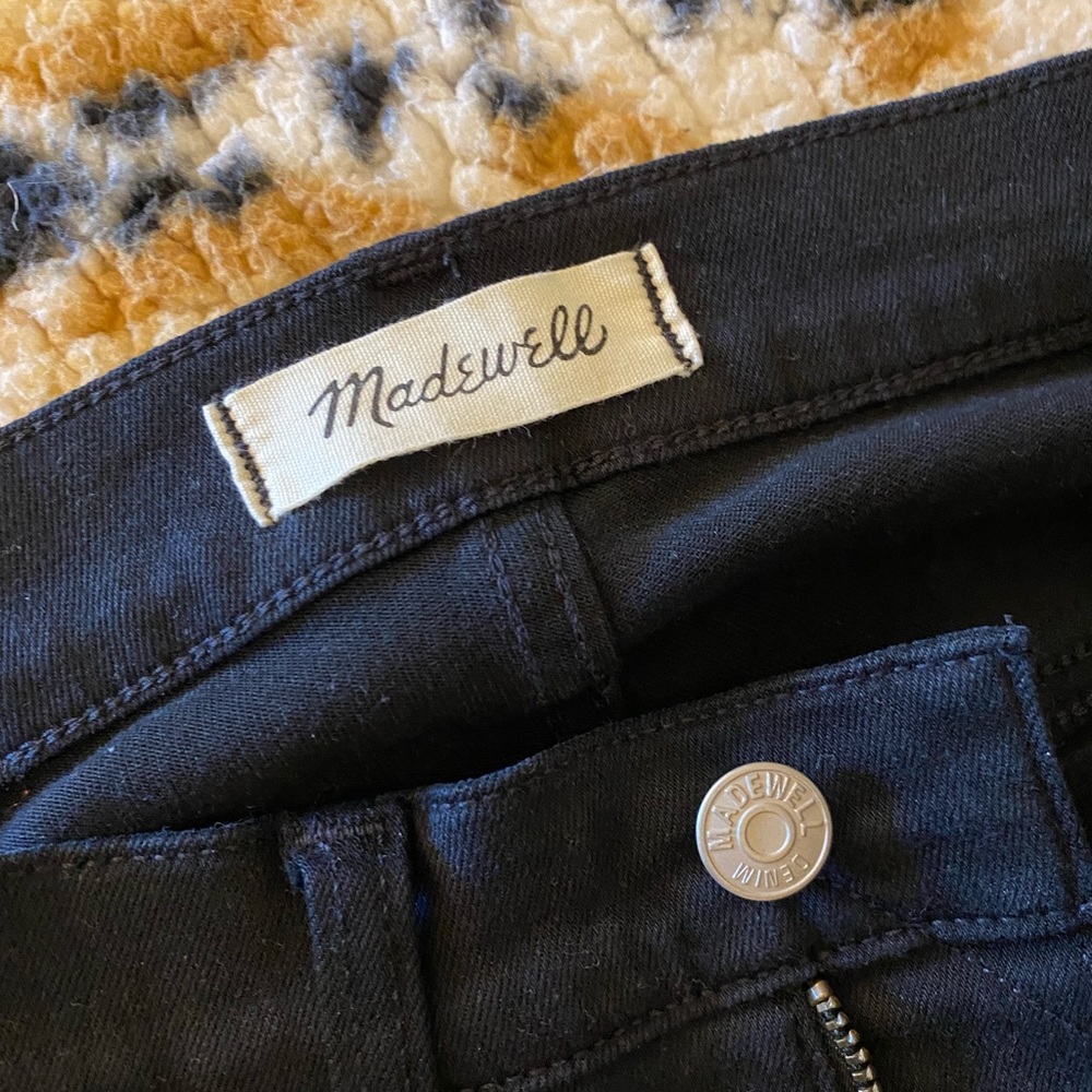 Madewell 9” high rise skinny black jeans